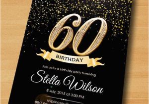 60th Birthday Invitation Cards Design Glitter Birthday Invitation Card Design From Miprincess On