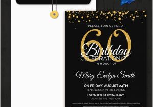 60th Birthday Invitation Template Birthday Invitation Template 32 Free Word Pdf Psd Ai