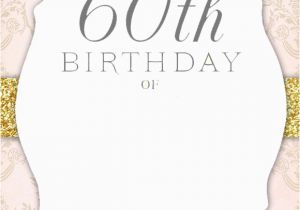 60th Birthday Invitation Templates Free Printable 60th Birthday Invitation Templates Free