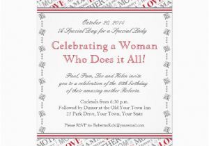 60th Birthday Invitations for Mom 60th Birthday Invitation From Children for Mother 5 Quot X 7