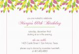 60th Birthday Invitations for Mom Free Printable 60th Birthday Invitations for Mom Free