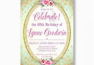 60th Birthday Invitations for Women 60th Birthday Invitations Women 39 S 60th Adult Birthday
