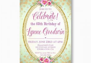 60th Birthday Invitations for Women 60th Birthday Invitations Women 39 S 60th Adult Birthday