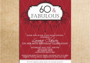 60th Birthday Invitations for Women Birthday Invites 60th Birthday Party Invitations Adult