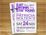 60th Birthday Invitations for Women Birthday Party Invitation Invite 30th Birthday Female