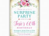 60th Birthday Invitations for Women Surprise 60th Birthday Invitation Women 39 S Surprise Party