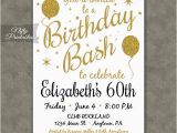 60th Birthday Invitations Free 60th Birthday Invitations Printable 60 White Gold