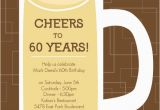 60th Birthday Invitations Free 60th Birthday Invitations Template Best Template Collection