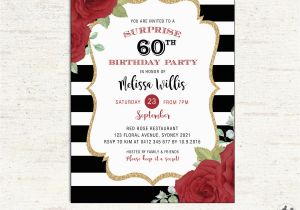 60th Birthday Invitations Free Surprise 60th Birthday Party Invitations Party Bagvania