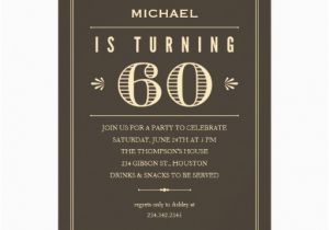 60th Birthday Invitations Uk 60th Birthday Invitations for Men 13 Cm X 18 Cm Invitation