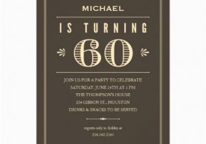 60th Birthday Invitations Uk 60th Birthday Invitations for Men 13 Cm X 18 Cm Invitation