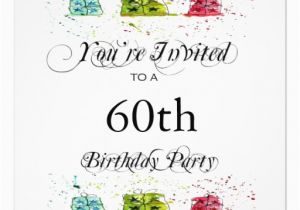 60th Birthday Invitations Uk Personalised 60th Birthday Party Invitations 13 Cm X 13 Cm