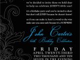 60th Birthday Invite Wording Black and White Party Invitations Party Invitations