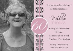60th Birthday Party Invitations for Her 60th Birthday Invites Bagvania Free Printable Invitation
