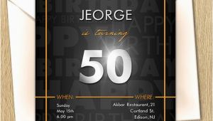 60th Birthday Party Invitations for Him 50th Dad Birthday Party Invitation Daddy 21st 40th 60th