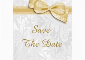 60th Birthday Save the Date Cards 60th Birthday Damask and Faux Bow Save the Date Postcard