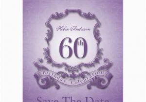 60th Birthday Save the Date Cards Save the Date 60th Birthday Personalized Postcard Zazzle