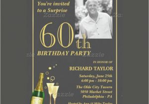60th Birthday Wording for Invitations Surprise 60th Birthday Party Invitation Template