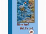 64th Birthday Card 64th Birthday Card with Sandhill Cranes Zazzle