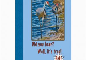 64th Birthday Card 64th Birthday Card with Sandhill Cranes Zazzle