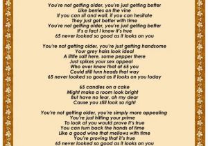 65 Birthday Gifts for Him Happy 60th Birthday Poems 65th Birthday song for A