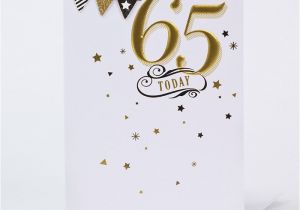 65th Birthday Cards Free 65th Birthday Card Gold Bunting Only 99p