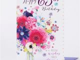 65th Birthday Flowers 65th Birthday Card Bunch Of Flowers Only 99p