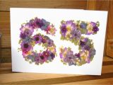 65th Birthday Flowers 65th Birthday Card Wife 65th Birthday Husband 65th Birthday
