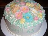 65th Birthday Flowers 65th Birthday Flower Cake 2 Cake Decorating Community