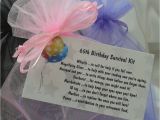 65th Birthday Gifts for Her Little Bag Of Bits 65th Survival Kit Female by