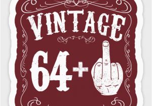 65th Birthday Gifts Male Vintage Middle Finger Salute 65th Birthday Gift Funny 65
