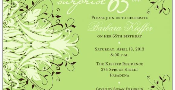 65th Birthday Invitation Wording andromeda Navy Surprise 65th Birthday Invitations Paperstyle