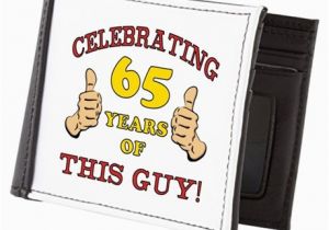 65th Birthday Presents for Him 65th Birthday Gift for Him Mens Wallet by Birthdayhumor1