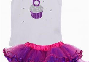 6th Birthday Girl Outfits Girls 6th Birthday Outfit Birthday Cupcake by Bubblegumdivas