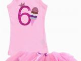 6th Birthday Girl Outfits Ice Cream Cone 6th Birthday Outfit Vanilla by Bubblegumdivas