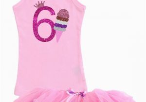 6th Birthday Girl Outfits Ice Cream Cone 6th Birthday Outfit Vanilla by Bubblegumdivas