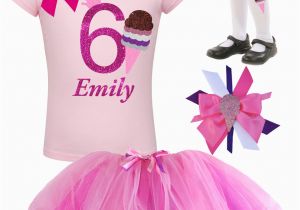 6th Birthday Girl Outfits Ice Cream Shirt 6th Birthday Outfit Girl Pink Tutu Skirt Ice