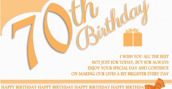 70 Birthday Card Sayings 70th Birthday Wishes and Messages 365greetings Com