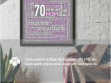 70 Birthday Gifts for Her 70 Reasons We Love Mom 70th Birthday Gift for Her for