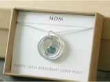 70 Birthday Gifts for Her 70th Birthday Gift for Her Aquamarine Necklace by
