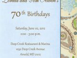 70 Birthday Invitation Template 70 Birthday Invitation Wording Best Party Ideas