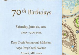 70 Birthday Invitation Template 70 Birthday Invitation Wording Best Party Ideas