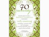 70 Birthday Invitation Wording Birthday 70 Lime Chocolate Scalloped Dot Invitations