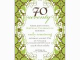 70 Birthday Invitation Wording Birthday 70 Lime Chocolate Scalloped Dot Invitations