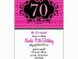 70 Birthday Invitation Wording Milestone 70 Pink Floral Birthday Invitations Paperstyle