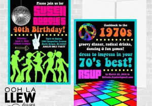 70 Birthday Invites 70s Birthday Invitations Best Party Ideas