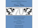 70 Birthday Invites Elegant Vine Blue 70th Birthday Invitations Paperstyle