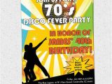 70 Birthday Invites Printable Disco Ball 70 39 S Seventies themed Party