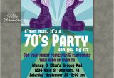 70 S Birthday Party Invitations 70s Party Invitations Nifty Printables