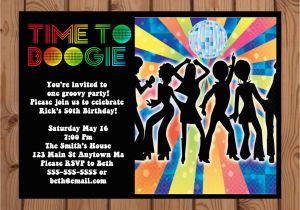 70 S Birthday Party Invitations Disco Invitation Disco Party Invitations 70s Disco Party